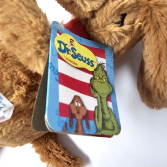 Dr Seuss Max Plush Reindeer Dog 12" By Aurora World 2018 With Red Bow & Antlers - Picture 4 of 6